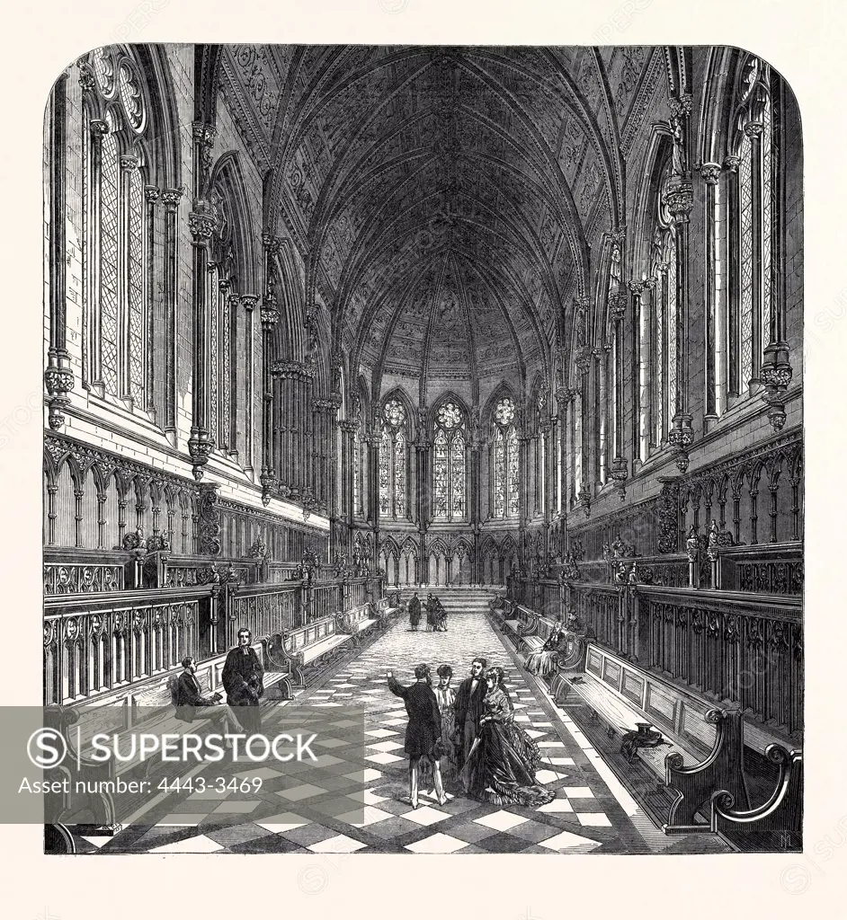 THE NEW CHAPEL OF ST. JOHN'S COLLEGE, CAMBRIDGE, UK, 1869