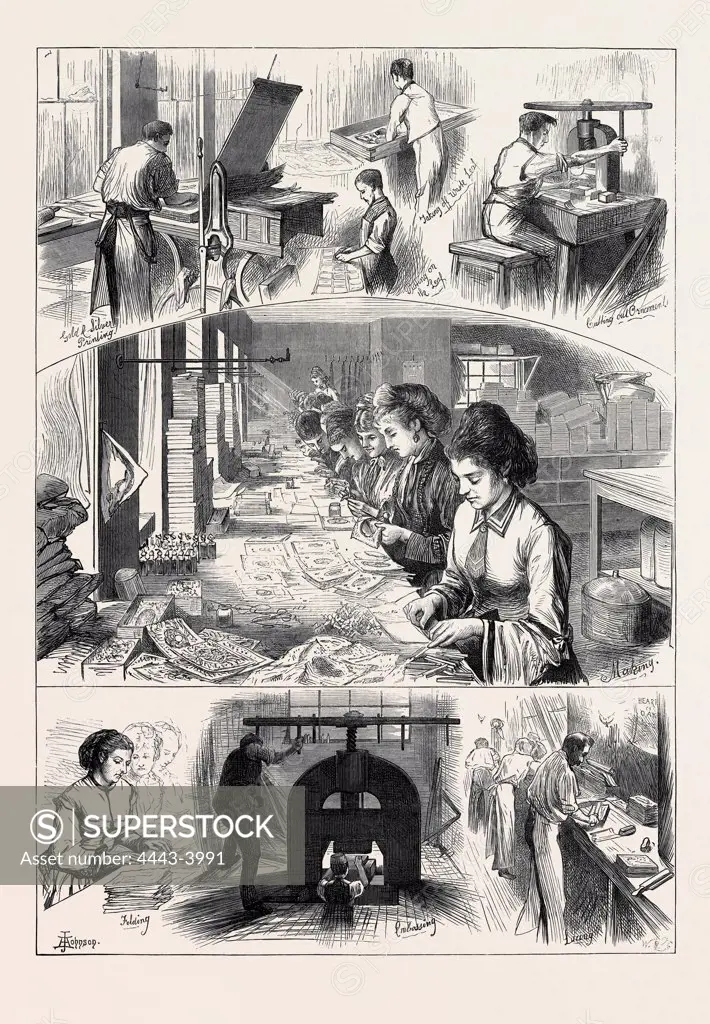 THE MANUFACTURE OF VALENTINES, 1874