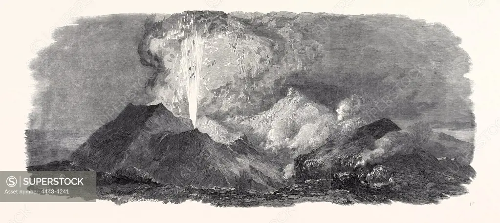 ETNA IN ERUPTION, 1852
