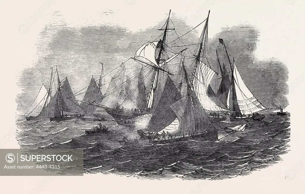 WRECK OF THE 'RENOWN,' AT SHEERNESS, 1852