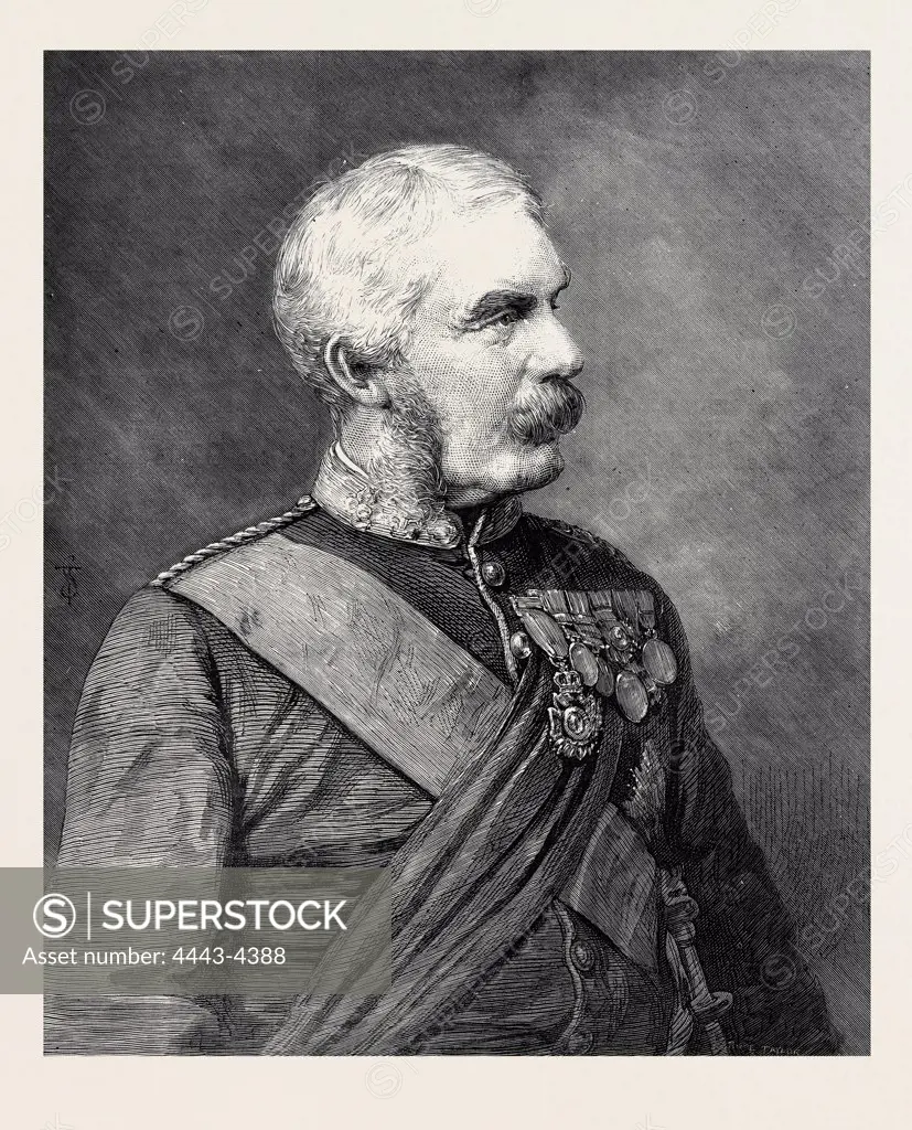 GENERAL SIR FREDERICK PAUL HAINES, G.C.B., C.I.S., COMMANDER-IN-CHIEF OF THE ARMY IN INDIA, 1879