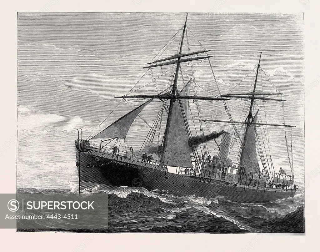 THE NEW INDIAN TELEGRAPH-SHIP PATRICK STEWART, 1879