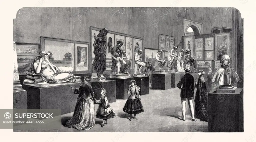 FRENCH SCULPTURE IN THE PARIS INTERNATIONAL EXHIBITION, FRANCE, 1867