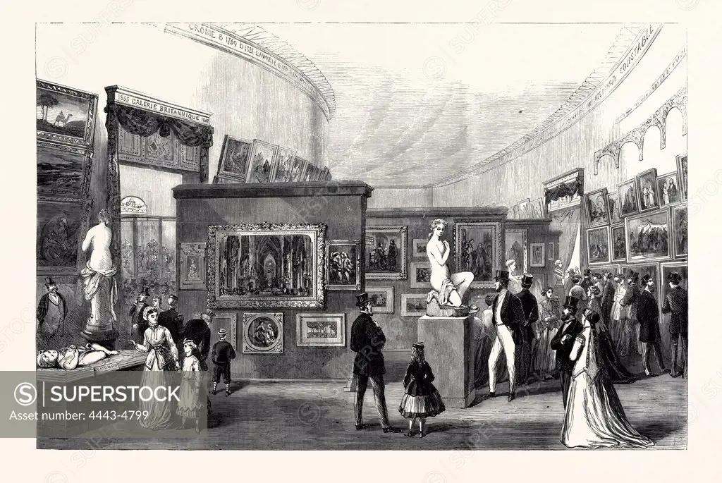 THE BRITISH PICTURE GALLERY IN THE LATE PARIS INTERNATIONAL EXHIBITION, FRANCE, 1867