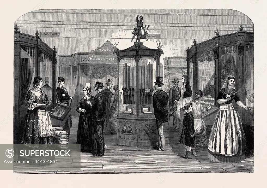 THE SPANISH SECTION OF THE PARIS INTERNATIONAL EXHIBITION, FRANCE, 1867