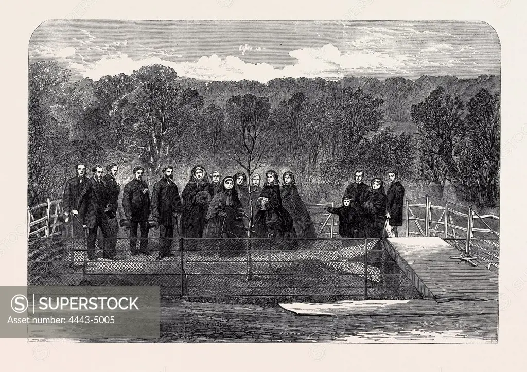 HER MAJESTY THE QUEEN PLANTING THE 'PRINCE CONSORT'S OAK' IN WINDSOR GREAT PARK, 1862