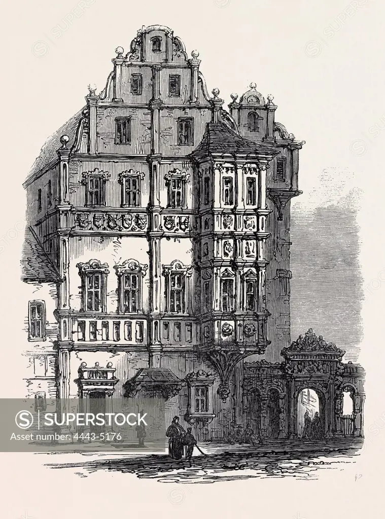 BAMBERG, THE BISHOP'S PALACE, GERMANY, 1866