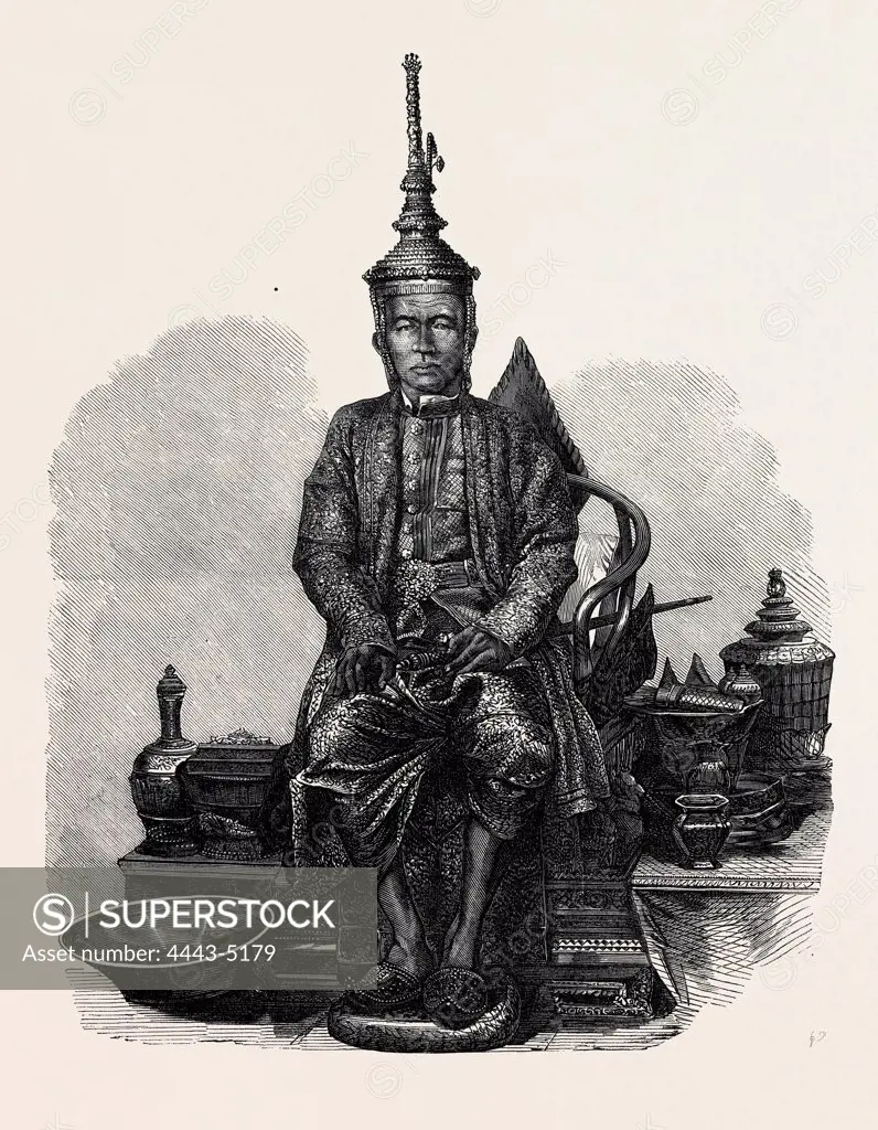 THE KING OF SIAM IN STATE COSTUME, 1866