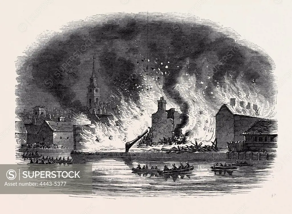 THE GREAT FIRE AT GRAVESEND
