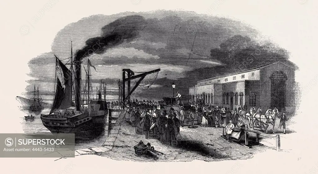 BOULOGNE, EMBARKATION OF THE INDIAN MAIL
