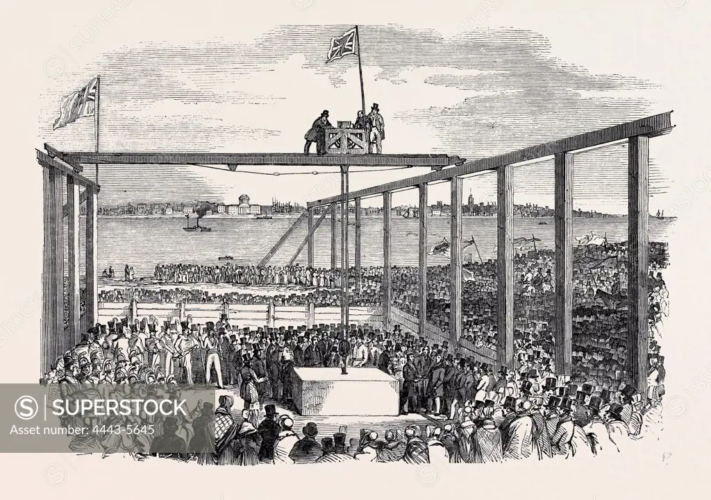 CEREMONY OF LAYING THE FIRST STONE OF THE BIRKENHEAD DOCKS