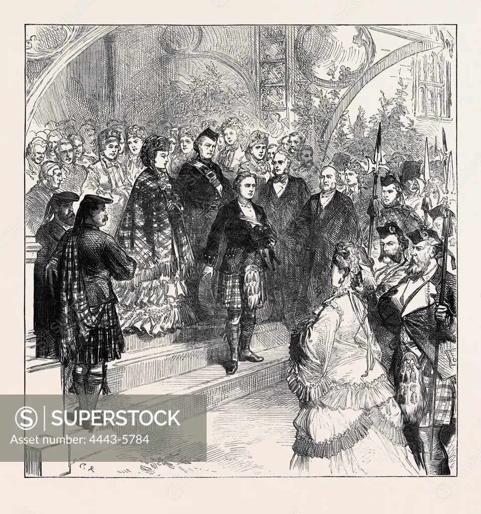 RECEPTION OF PRINCESS LOUISE AT INVERARY CASTLE, 1871