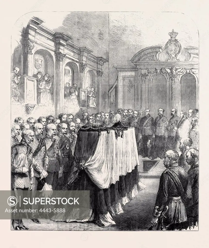 FUNERAL OF SIR JOHN BURGOYNE IN ST. PETER'S CHURCH AT THE TOWER, LONDON, 1871