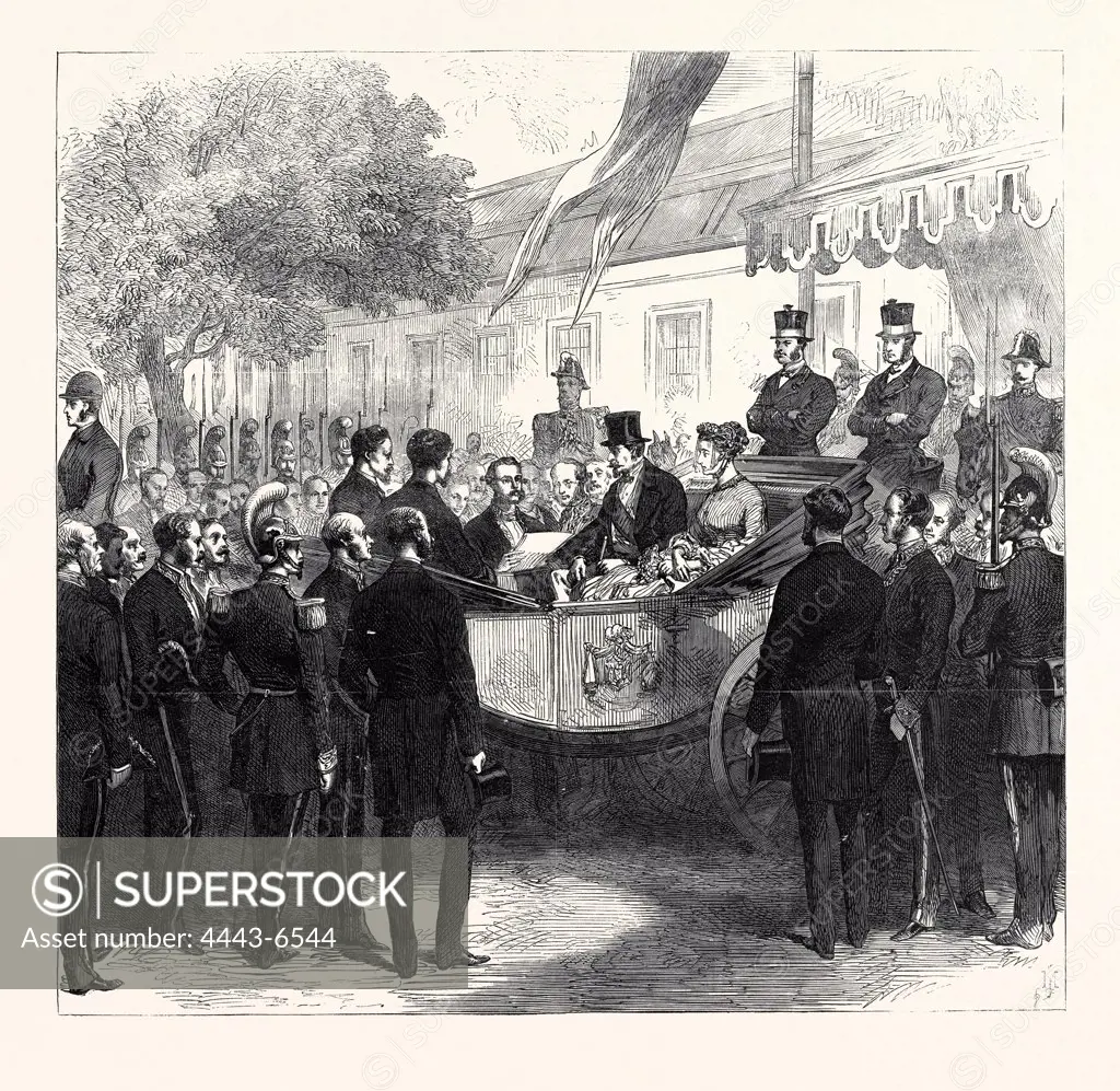 RECEPTION OF THE EMPEROR AND EMPRESS OF THE FRENCH BY THE MUNICIPALITY OF ORLEANS, 1868