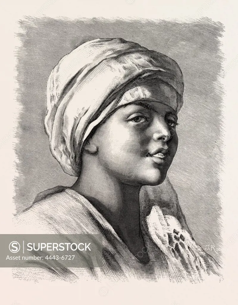 HASAN, THE DONKEY-BOY.  Egypt, engraving 1879