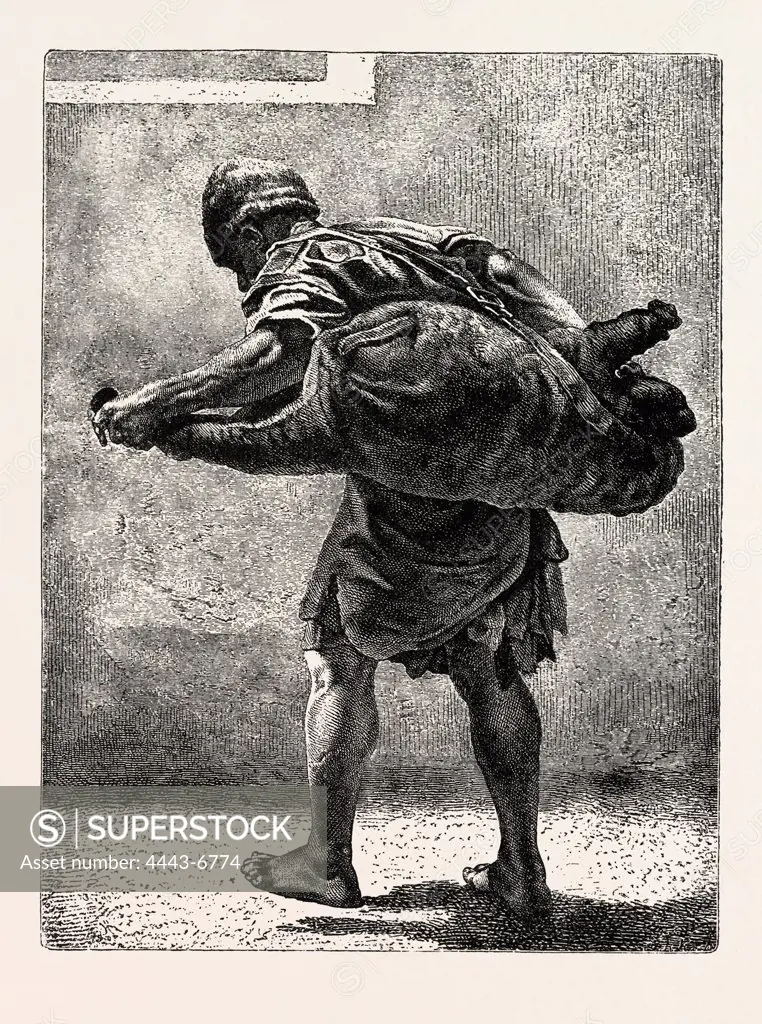 THE WATER-CARRIER.  Egypt, engraving 1879