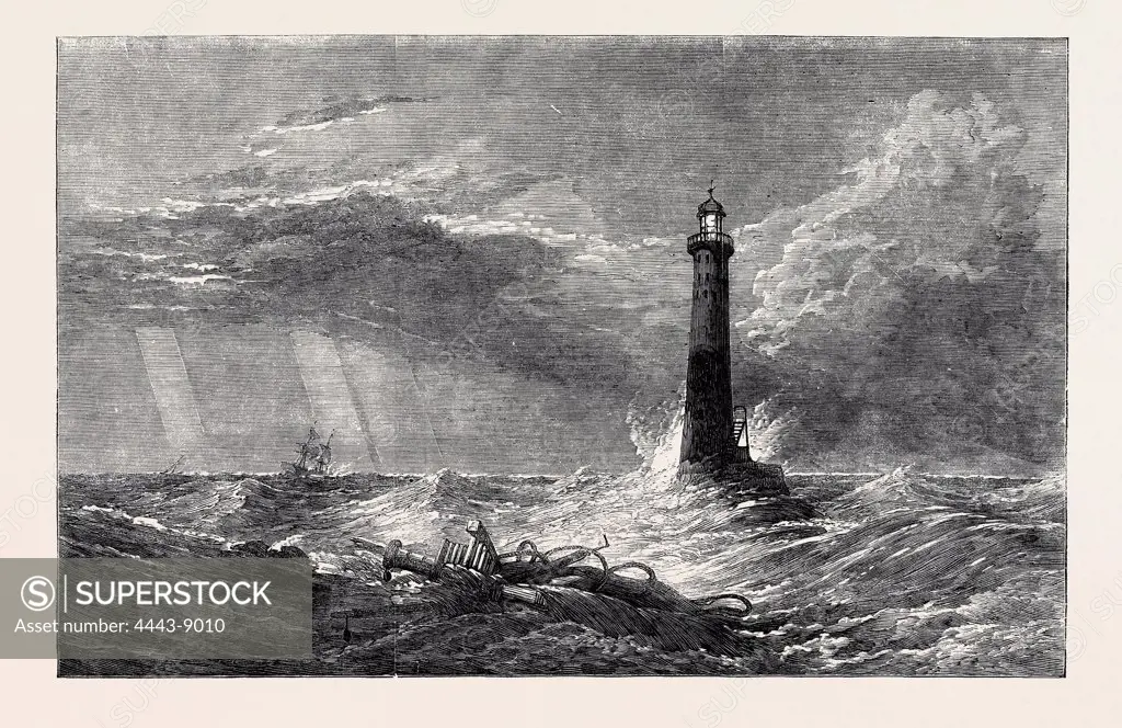 'THE LIGHTHOUSE ' PAINTED BY CLARKSON STANFIELD, R.A., FOR THE PRIVATE THEATRICALS AT CAMPDEN HOUSE