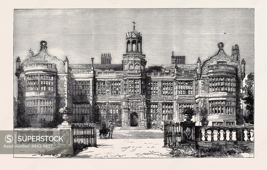INGESTRE HALL, STAFFORDSHIRE, SEAT OF THE EARL OF SHREWSBURY, DESTROYED BY FIRE, OCTOBER 12