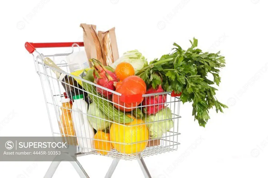 Food in shopping cart