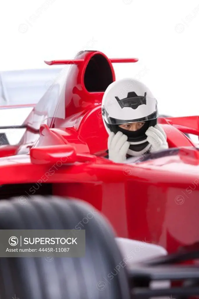 Young race car driver