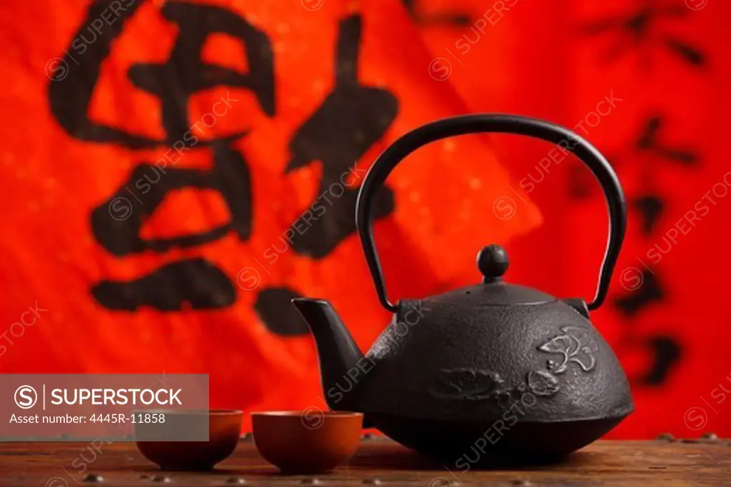 Close-up of teapot