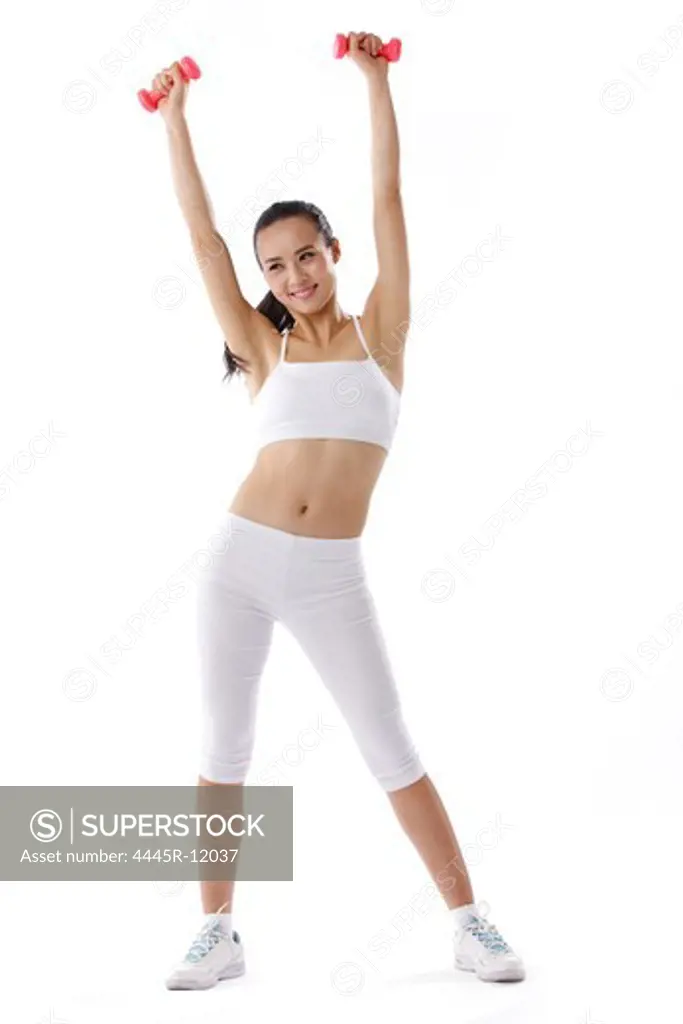 Young woman on exercise