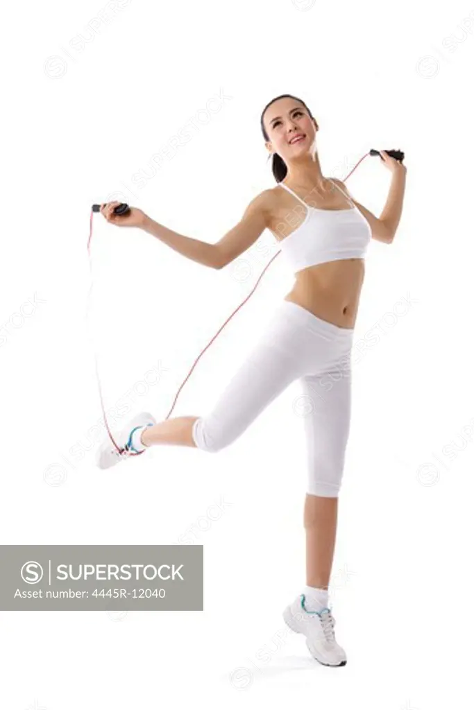 Young woman on exercise