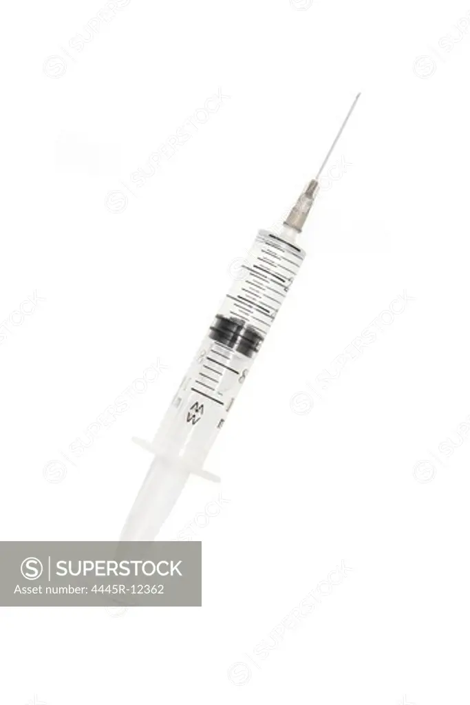 Close-up of syringe