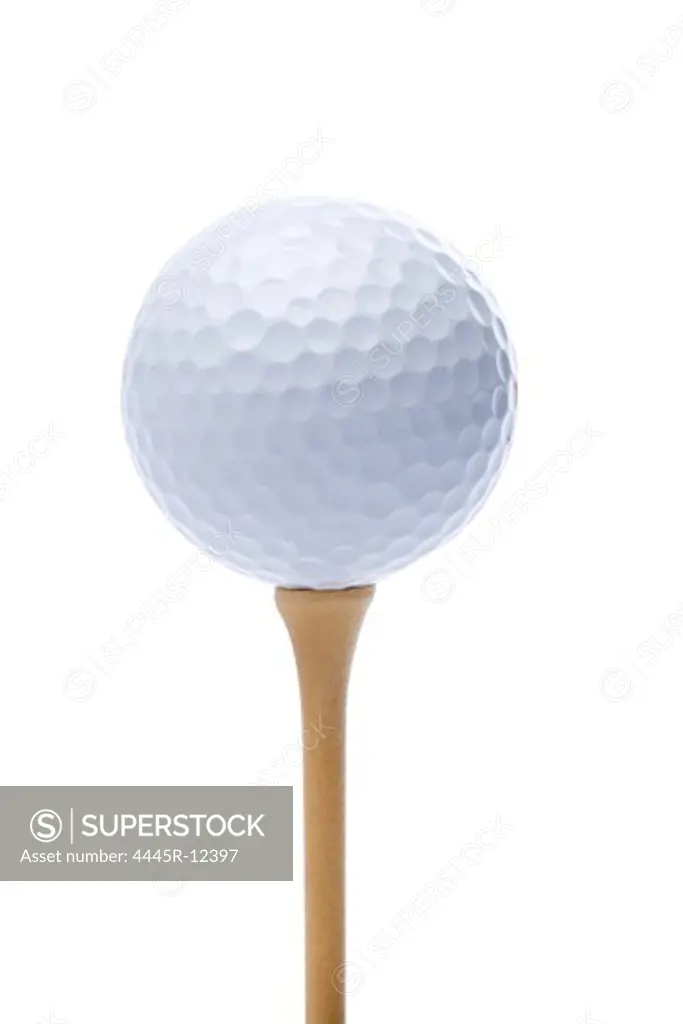 Golf tee and ball