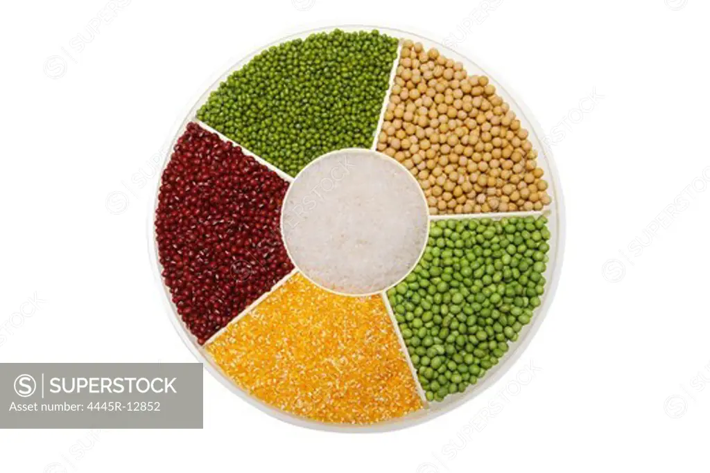 Red bean,mung bean,rice and soybean