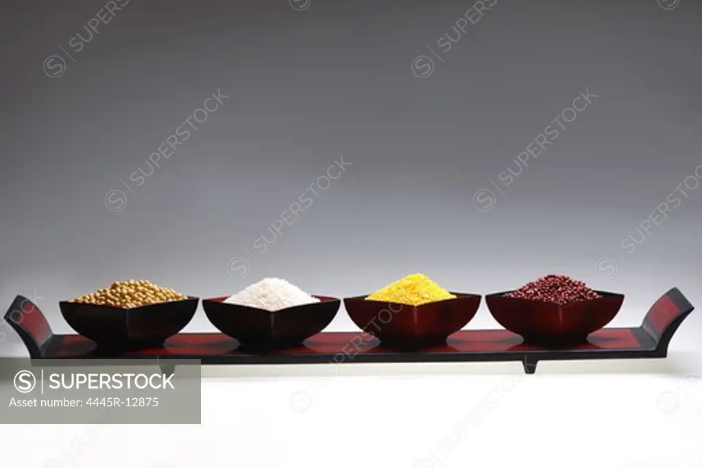 Rice,soybean,red bean and corn