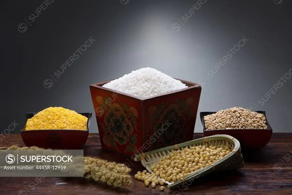 Rice,corn,wheat and soybean