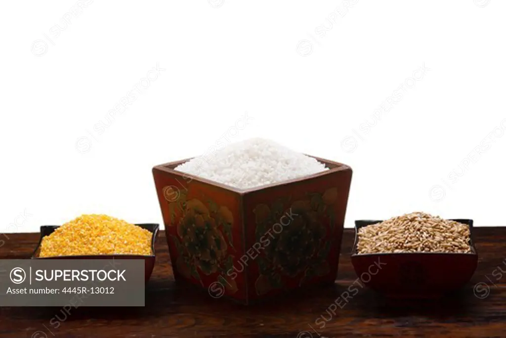 Rice,wheat and corn