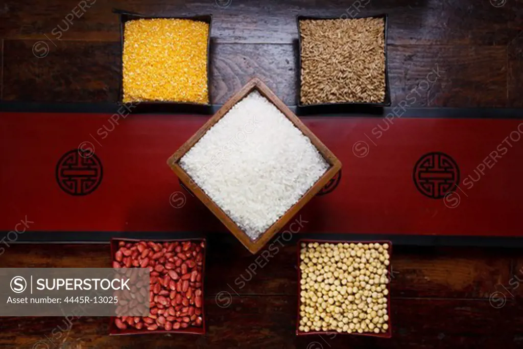 Rice,corn,soybeanm,kidney bean and wheat