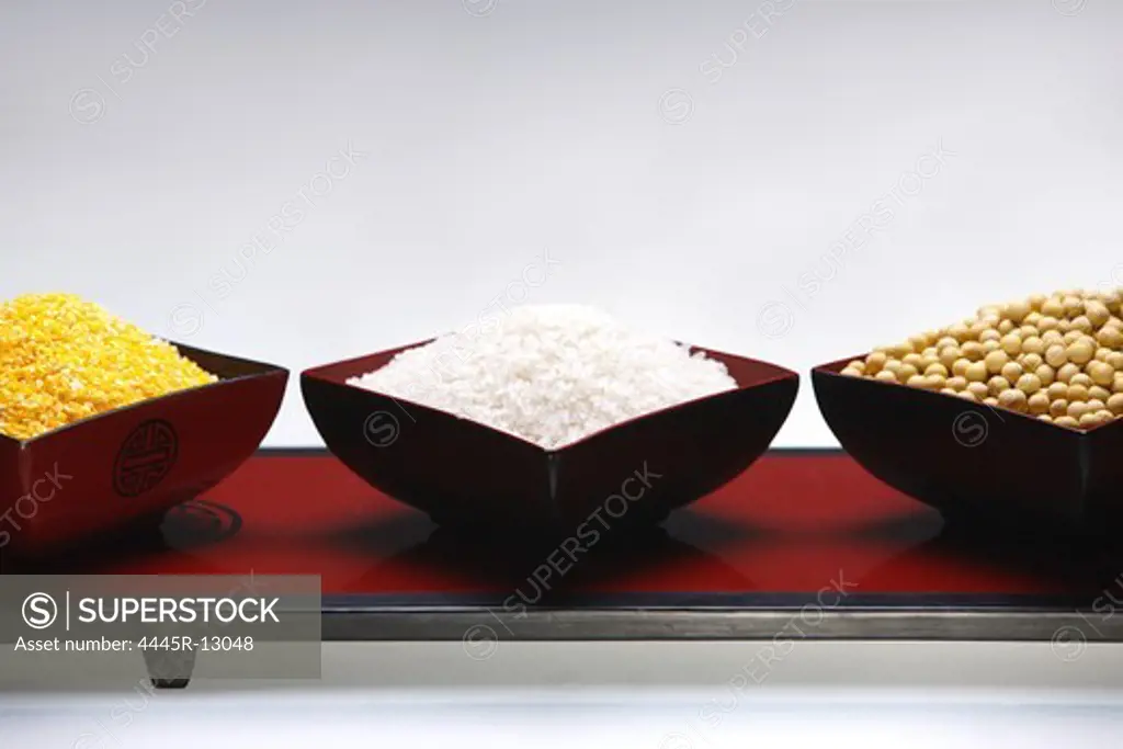Corn,rice,red bean and soybean