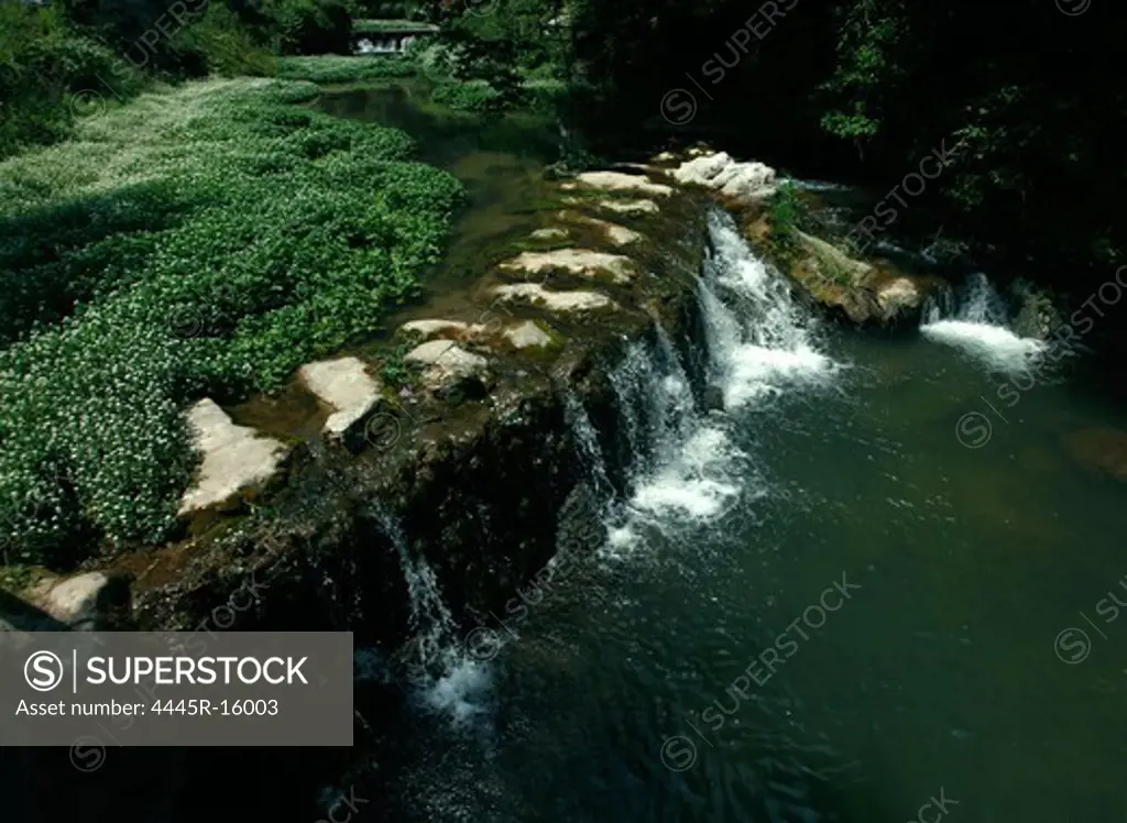 Nature scenery of waterfall