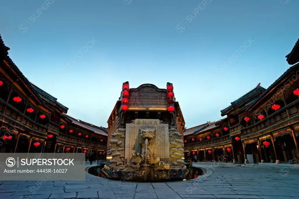 First village of ancient city of Tai'erzhuang,Shandong province,China
