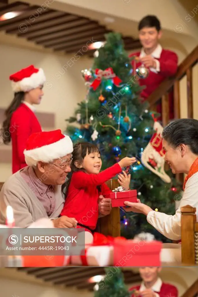 Oriental Family Christmas