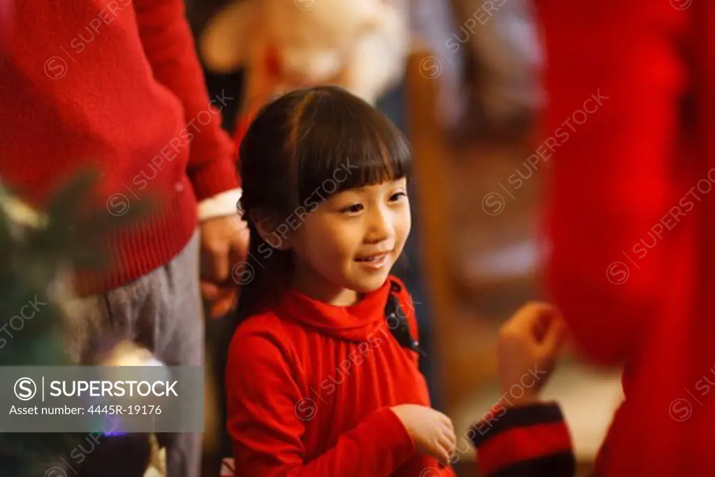 The little girl for Christmas