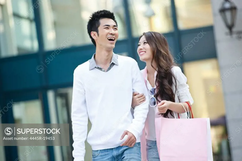 Young couple in shopping