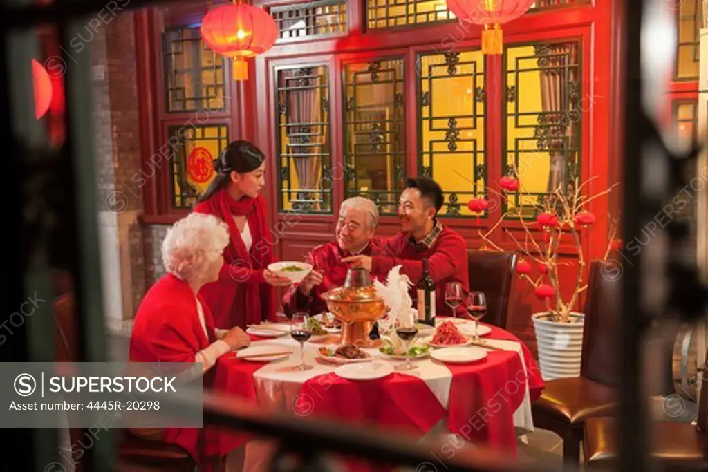 Oriental New Year family reunion dinner