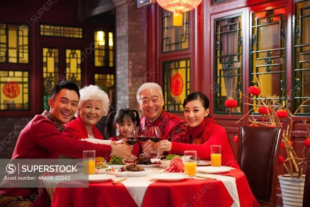 Oriental New Year family reunion dinner