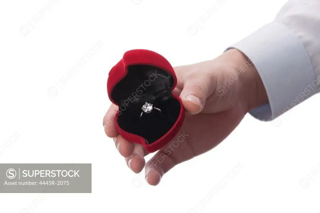 Man holding ring