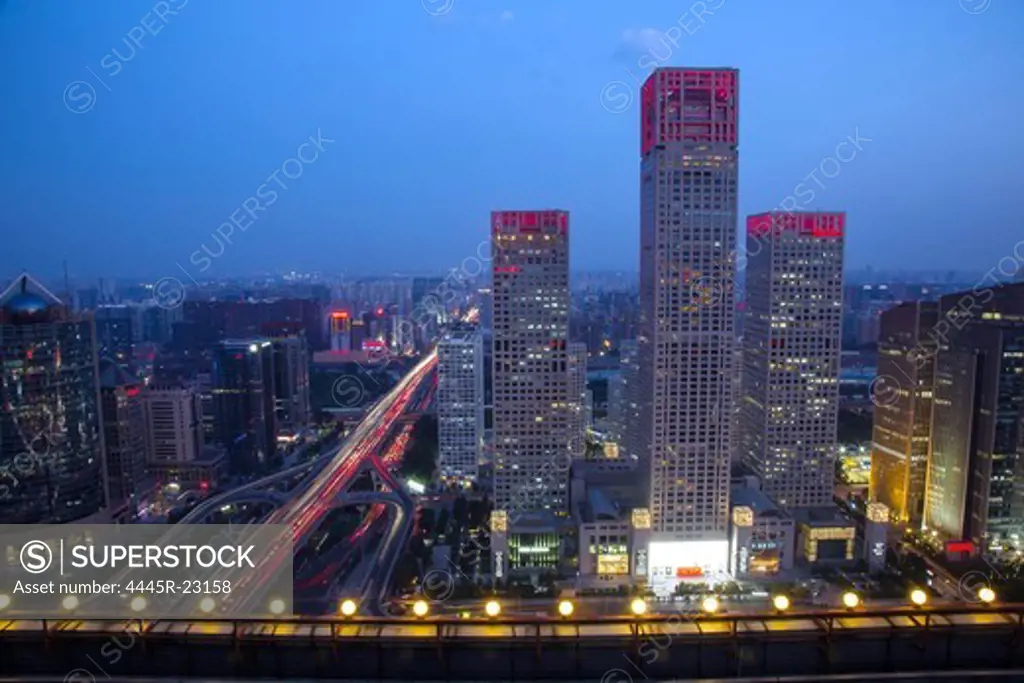 Beijing city building night