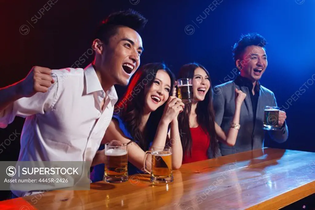 Young people at bar