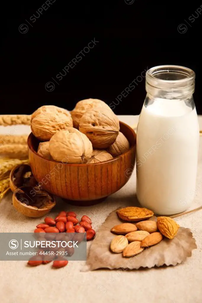 Nuts  and milk
