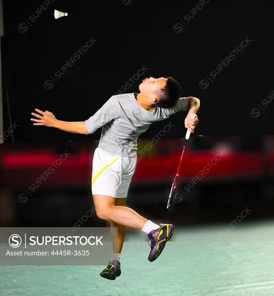 Badminton sportsman