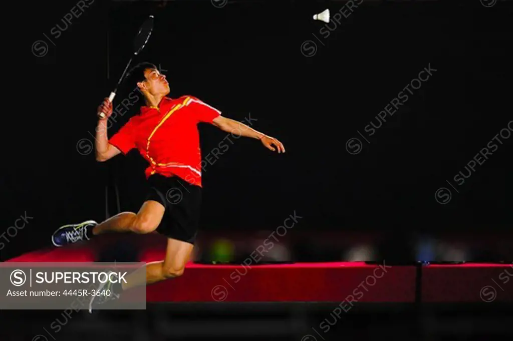 Badminton sportsman