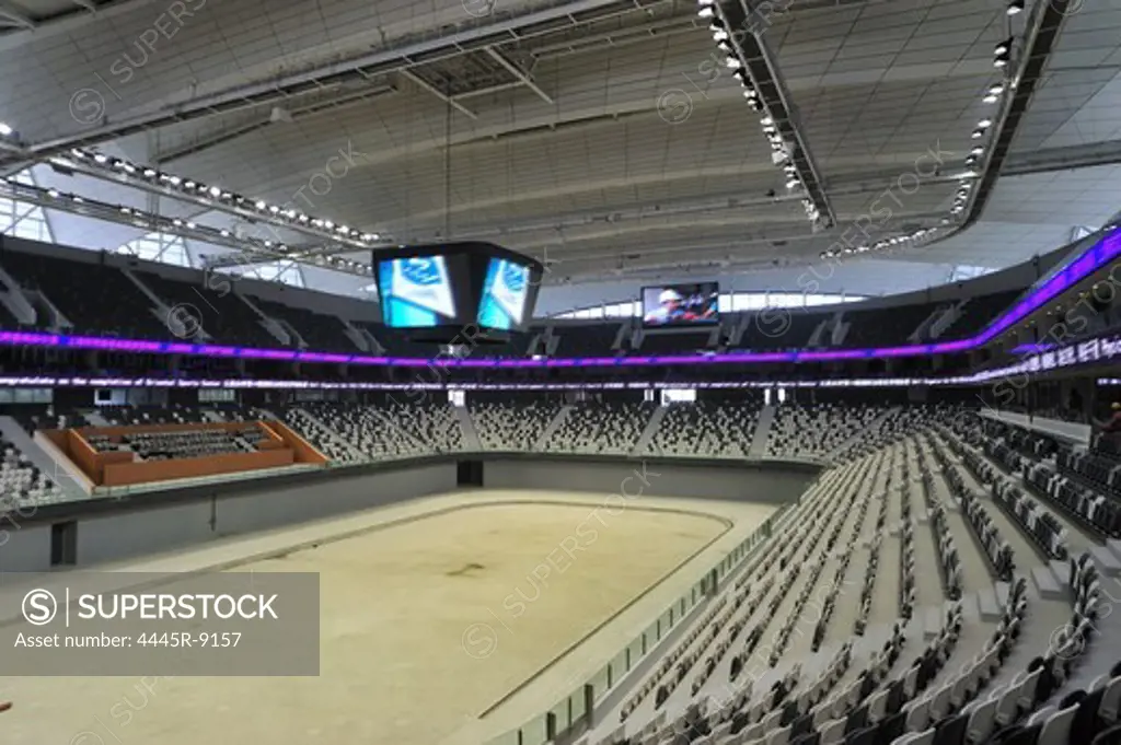 Interior of a stadium,Shanghai,China