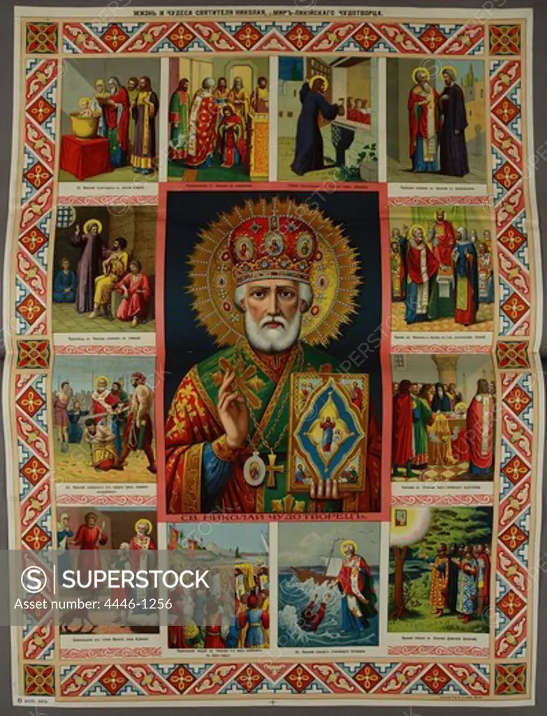St Nicholas of Myra and life and miracles